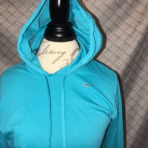 Turquoise Nike Dri Fit Hoodie